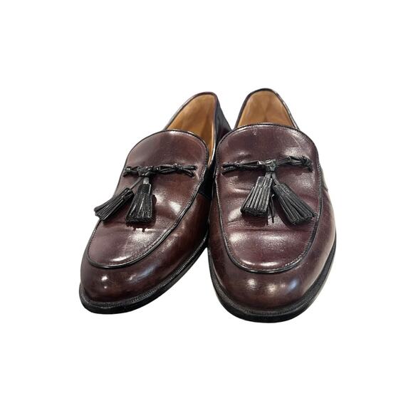 Johnston Murphy Loafers Brown Black Leather Tassel Slip On Shoes Size 8.5M main image 11